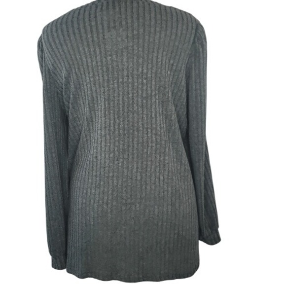 Ofeefan Cozy‎ Green Ribbed Sweater Tunic - Picture 7 of 14